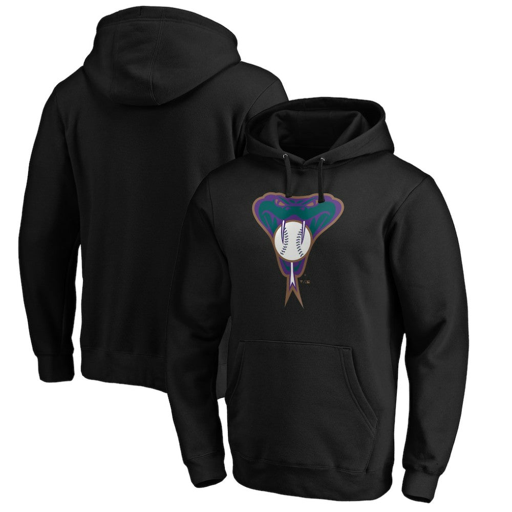 MLB Arizona Diamondbacks Cooperstown Collection Huntington Logo Fitted Pullover Hoodie
