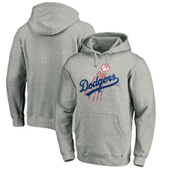 MLB Los Angeles Dodgers Cooperstown Collection Huntington Logo Fitted Pullover Hoodie