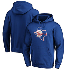 MLB Texas Rangers Cooperstown Collection Huntington Logo Fitted Pullover Hoodie