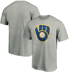 MLB Milwaukee Brewers Cooperstown Collection Huntington Logo T-Shirt