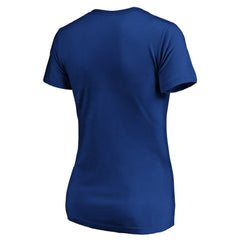 MLB Los Angeles Dodgers Women's Cooperstown Collection Huntington Logo V-Neck T-Shirt