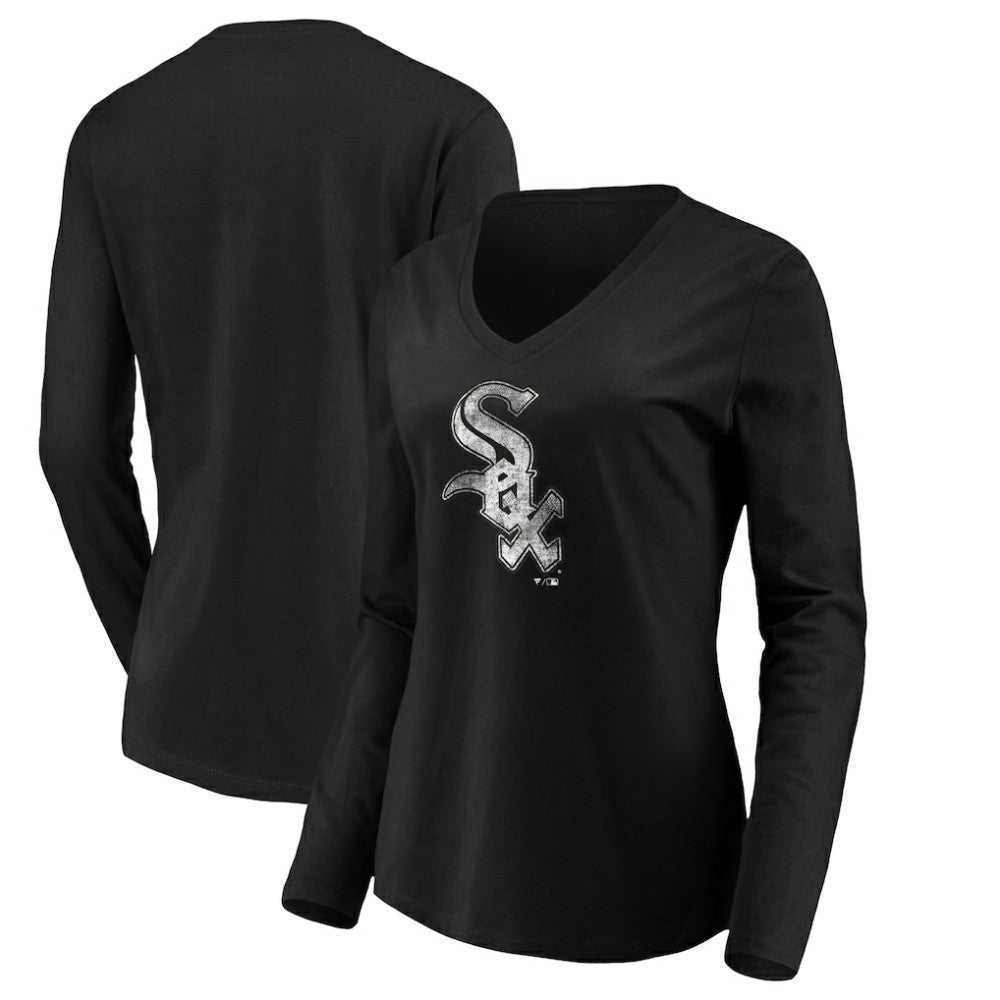 MLB Chicago White Sox Women's Core Distressed Team Long Sleeve T-Shirt