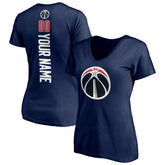 NBA Washington Wizards Women's Playmaker Personalized Name & Number V-Neck T-Shirt