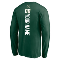 NBA Milwaukee Bucks Playmaker Personalized Name & Number Long Sleeve T-Shirt