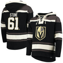NHL Black Mark Stone Vegas Golden Knights '47 Player Name & Number Lacer Pullover Hoodie