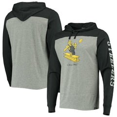'47 Franklin Wooster Throwback Long Sleeve Hoodie T-Shirt - Pittsburgh Steelers