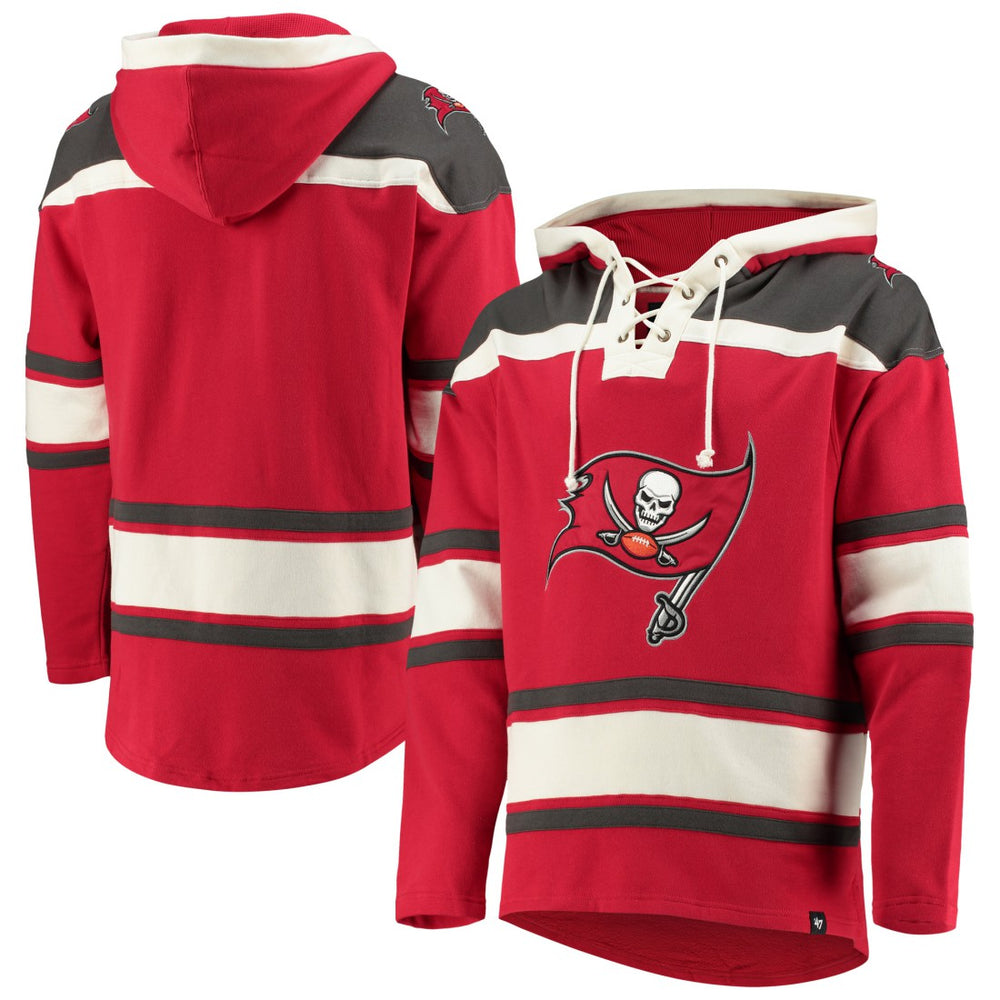 '47 Lacer V-Neck Pullover Hoodie - Tampa Bay Buccaneers