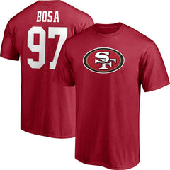 Nick Bosa Player Icon Name & Number T-Shirt - San Francisco 49ers