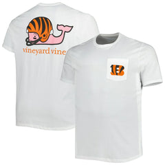 Vineyard Vines Big & Tall Helmet T-Shirt - Cincinnati Bengals