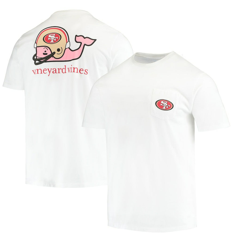 Vineyard Vines Big & Tall Helmet T-Shirt - San Francisco 49ers