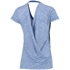MLB Chicago Cubs Touch Women's Hail Mary V-Neck Back Wrap T-Shirt