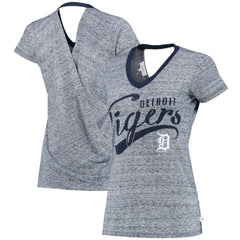 MLB Detroit Tigers Touch Women's Hail Mary V-Neck Back Wrap T-Shirt