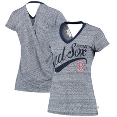 MLB Boston Red Sox Touch Women's Hail Mary V-Neck Back Wrap T-Shirt