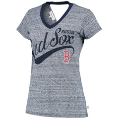 MLB Boston Red Sox Touch Women's Hail Mary V-Neck Back Wrap T-Shirt
