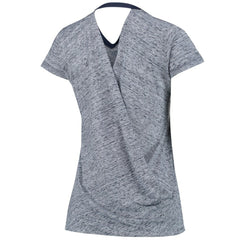 MLB Boston Red Sox Touch Women's Hail Mary V-Neck Back Wrap T-Shirt