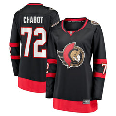 NHL Black Thomas Chabot Ottawa Senators Fanatics Women's Home Breakaway Jersey