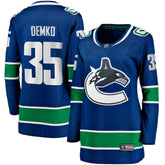 NHL Blue Thatcher Demko Vancouver Canucks Fanatics Women's Home Breakaway Jersey