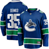 NHL Blue Thatcher Demko Vancouver Canucks Fanatics Home Breakaway Jersey