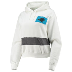 Refried Apparel Women's Sustainable Crop Dolman Pullover Hoodie - Carolina Panthers