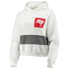 Refried Apparel Women's Sustainable Crop Dolman Pullover Hoodie - Tampa Bay Buccaneers