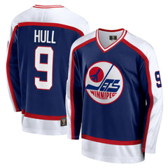 NHL Navy Bobby Hull Winnipeg Jets Fanatics Breakaway Retired Player Jersey