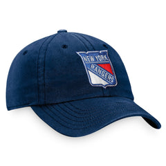 NHL Navy New York Rangers Fanatics Core Primary Logo Adjustable Hat