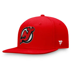 NHL Red New Jersey Devils Fanatics Primary Logo Snapback Hat