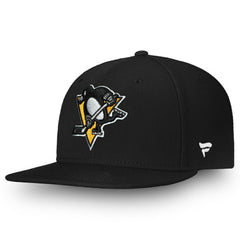 NHL Black Pittsburgh Penguins Fanatics Primary Logo Snapback Hat