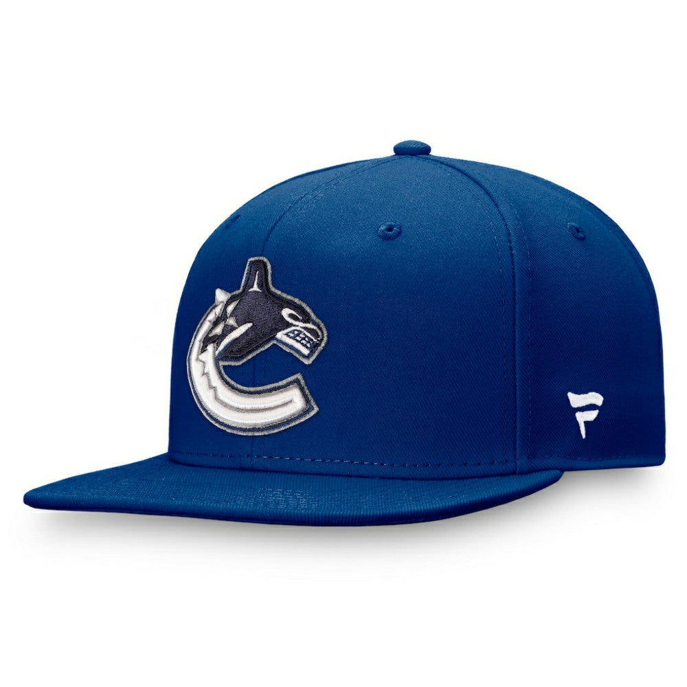 NHL Blue Vancouver Canucks Fanatics Primary Logo Snapback Hat