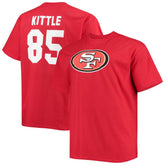George Kittle Big & Tall Player Name & Number T-Shirt - San Francisco 49ers