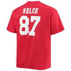 Travis Kelce Big & Tall Player Name & Number T-Shirt - Kansas City Chiefs