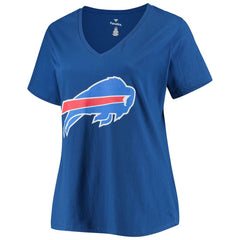Josh Allen Women's Plus Size Name & Number V-Neck T-Shirt - Buffalo Bills