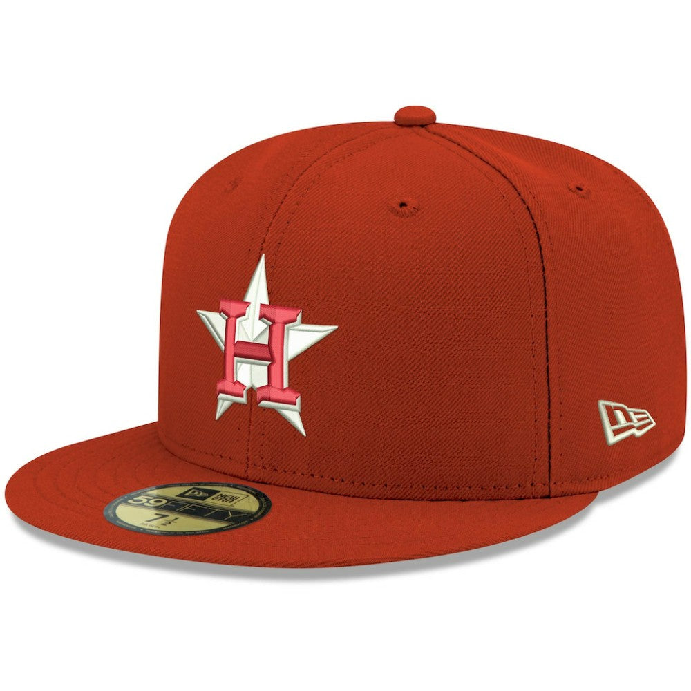MLB Houston Astros New Era White Logo 59FIFTY Fitted Hat