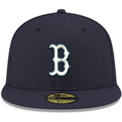 MLB Boston Red Sox New Era White Logo 59FIFTY Fitted Hat