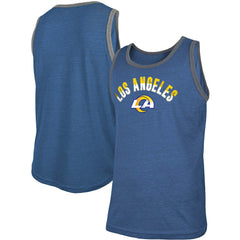 Ringer Tri-Blend Tank Top - Los Angeles Rams