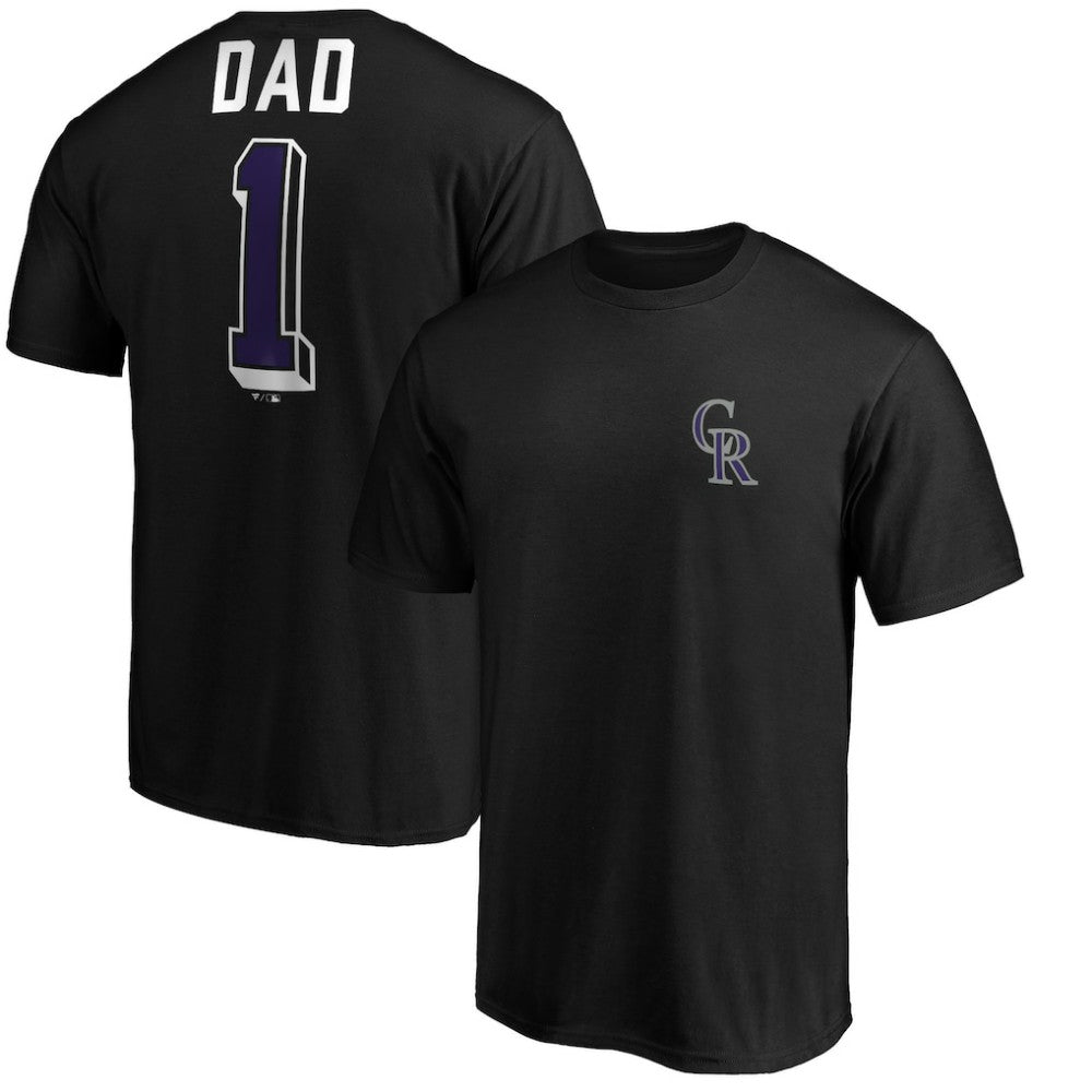 MLB Colorado Rockies Number One Dad T-Shirt