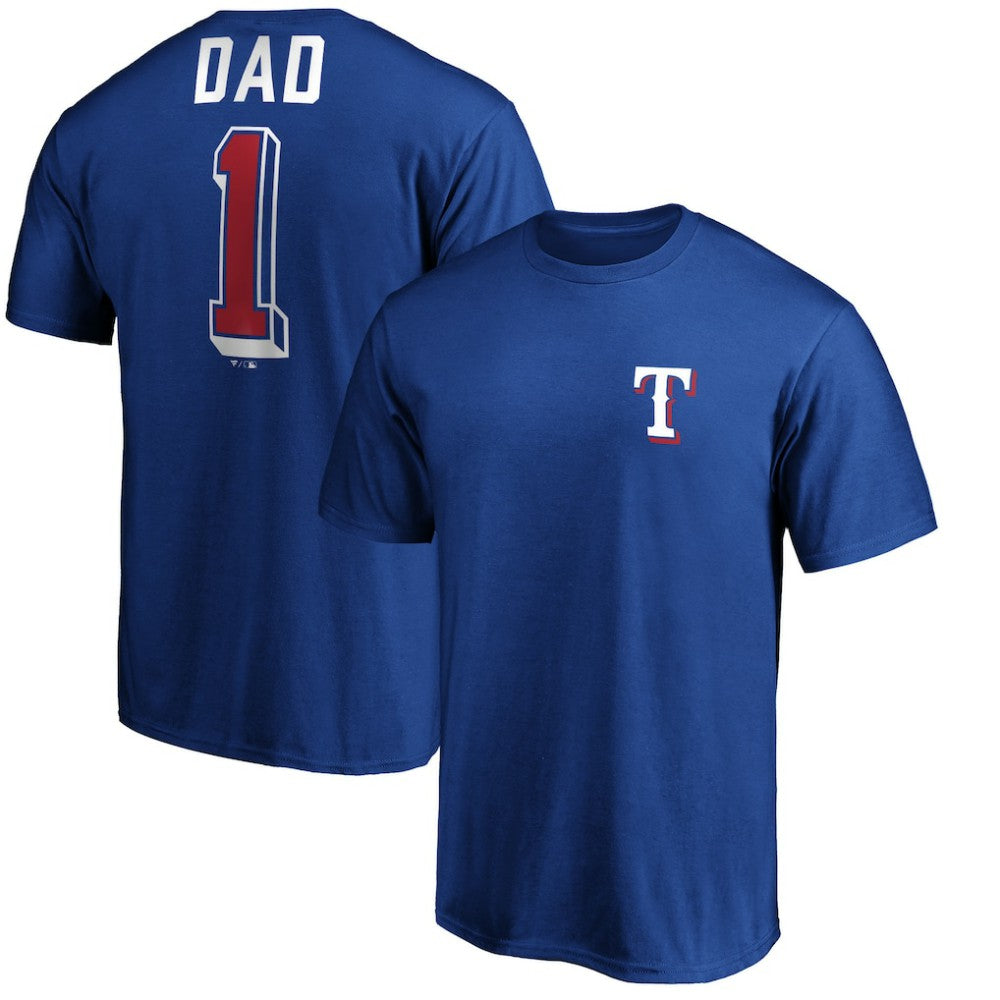 MLB Texas Rangers Number One Dad T-Shirt