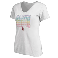 MLB St. Louis Cardinals Women's City Pride V-Neck T-Shirt