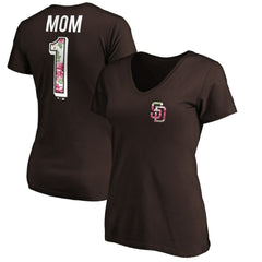 MLB San Diego Padres Women's Mother's Day V-Neck T-Shirt