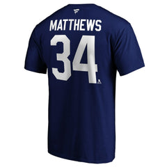 NHL Blue Auston Matthews Toronto Maple Leafs Fanatics Big & Tall Name & Number T-Shirt