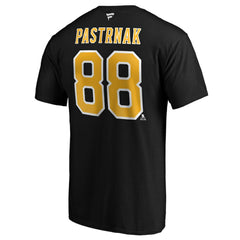 NHL Black David Pastrnak Boston Bruins Fanatics B&T Name and Number T-Shirt