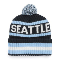 NHL Navy Seattle Kraken '47 Bering Cuffed Knit Hat with Pom