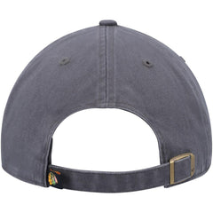 NHL Charcoal Chicago Blackhawks '47 Clean Up Adjustable Hat