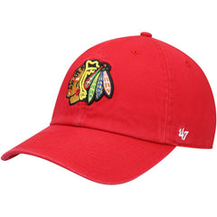 NHL Red Chicago Blackhawks '47 Clean Up Adjustable Hat