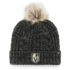 NHL Black Vegas Golden Knights '47 Women's Meeko Cuffed Knit Hat with Pom
