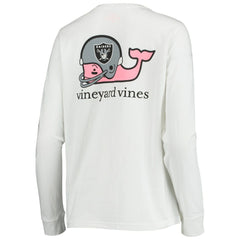 Vineyard Vines Women's Helmet Long Sleeve T-Shirt - Las Vegas Raiders