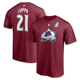 NHL Burgundy Peter Forsberg Colorado Avalanche Fanatics Authentic Stack Retired Player Nickname & Number T-Shirt