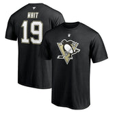 NHL Black Ryan Whitney Pittsburgh Penguins Fanatics Authentic Stack Retired Player Nickname & Number T-Shirt
