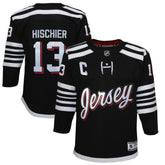 NHL Black Nico Hischier New Jersey Devils Youth 2021/22 Alternate Premier Player Jersey