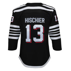 NHL Black Nico Hischier New Jersey Devils Youth 2021/22 Alternate Premier Player Jersey